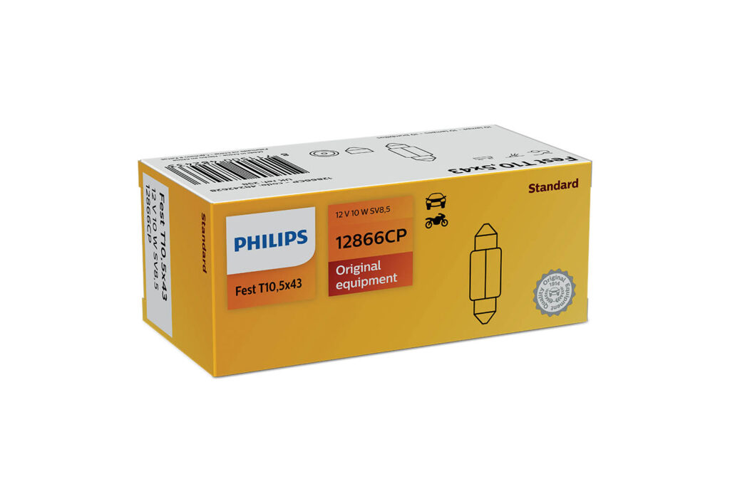 Philips pære T10,5×43 Festoon 10 pakning